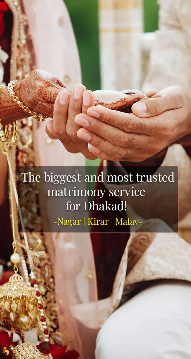 Dhakad Matrimony Website and App for Nagar, Malav and Kirar Samaj